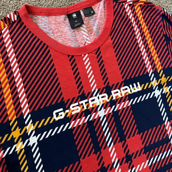 G-star Raw Plaid Tee EUC - Picture 3 of 4